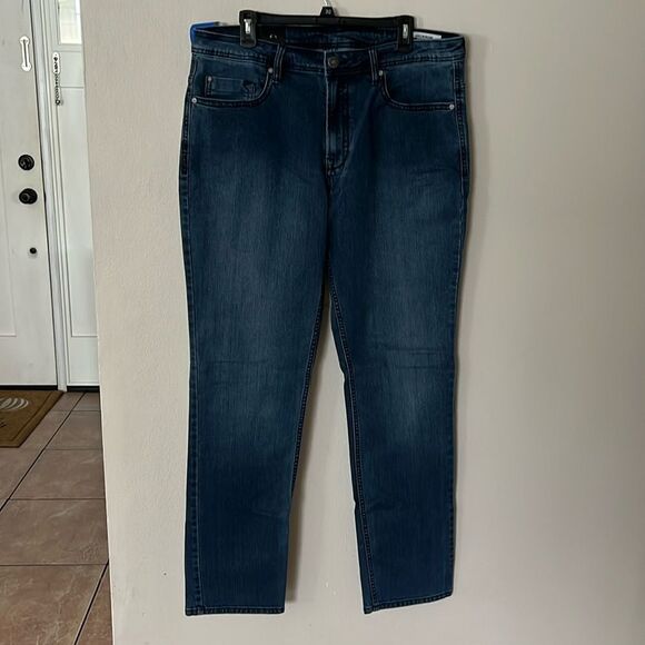 Buffalo David Button Slim Straight Stretch Denim - Picture 3 of 8